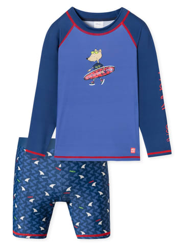 Schiesser Badpak donkerblauw
