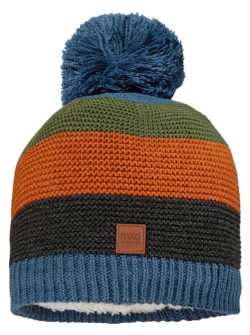MaxiMo Mütze in Blau/ Orange/ Grün