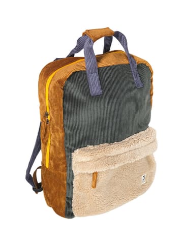 MaxiMo Rucksack in Hellbraun/ Grau - (B)38 x (H)42 x (T)12 cm