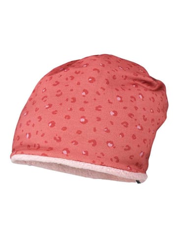MaxiMo Dwustronna czapka beanie w kolorze jasnoróżowo-pomarańczowym