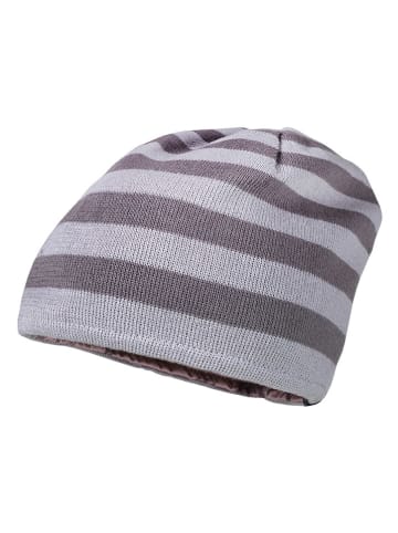 MaxiMo Wende-Beanie in Rosa/ Grau