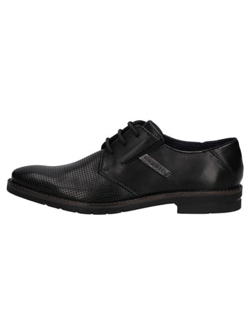 Bugatti Leren veterschoenen zwart