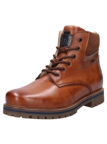 Bugatti Leder-Boots in Braun