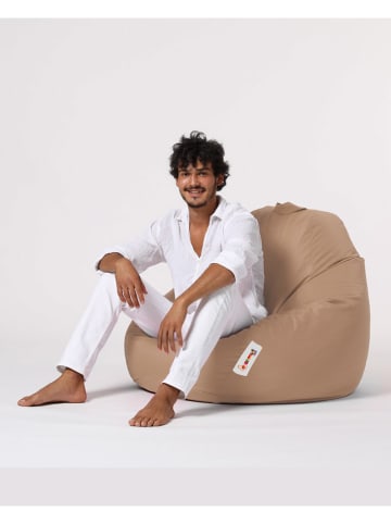 Evila Worek "Premium" w kolorze jasnobrązowym do siedzenia - 115 x 130 cm