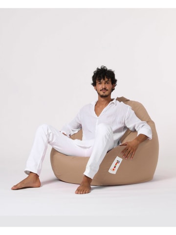 Evila Worek "Premium" w kolorze jasnobrązowym do siedzenia - 115 x 130 cm