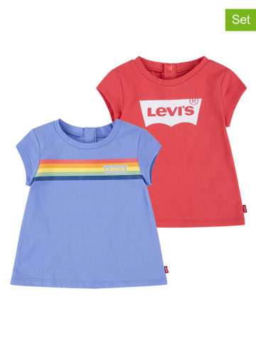 Levi's Kids 2er-Set: Shirts in Rot/ Lila