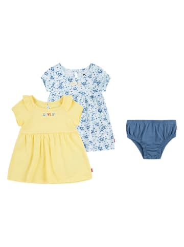 Levi's Kids 3-delige outfit geel/blauw
