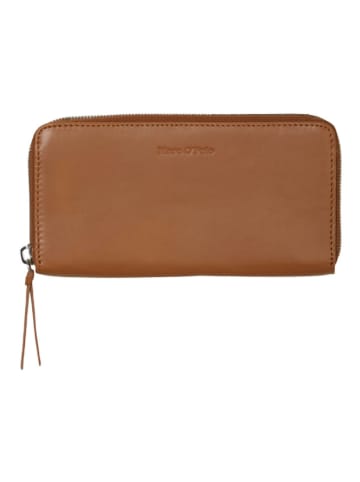 Marc O´Polo Leder-Geldbörse in Braun - (B)20 x (H)10 x (T)2 cm