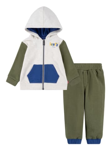 Levi's Kids 2tlg. Outfit in Khaki/ Weiß