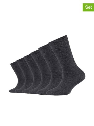 camano 6er-Set: Socken in Anthrazit