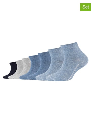 camano 7er-Set: Socken in Blau/ Beige