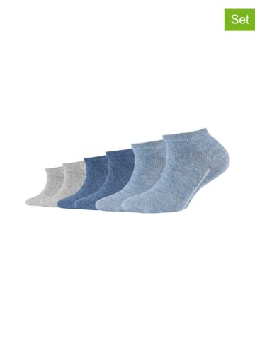 camano 6er-Set: Socken in Blau/ Beige