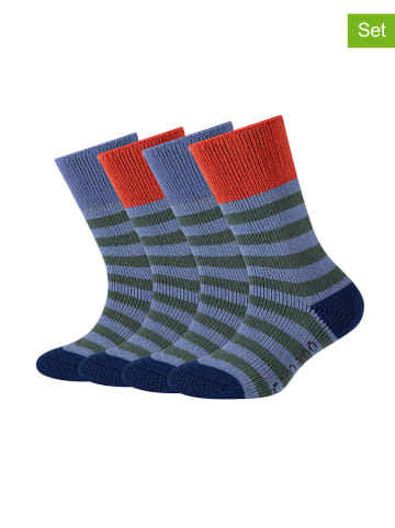 camano 4-delige set: sokken blauw/donkerblauw/rood
