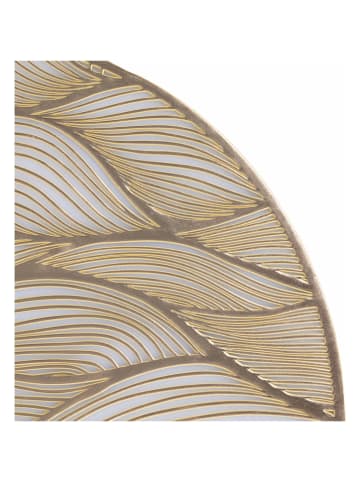 Villa d´Este Podkładki stołowe (6 szt.) "Waves" w kolorze złotym - Ø 40 cm