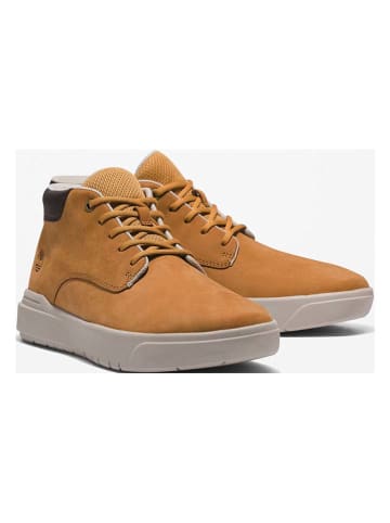 Timberland Leder-Sneakers "Seneca Bay" in Hellbraun
