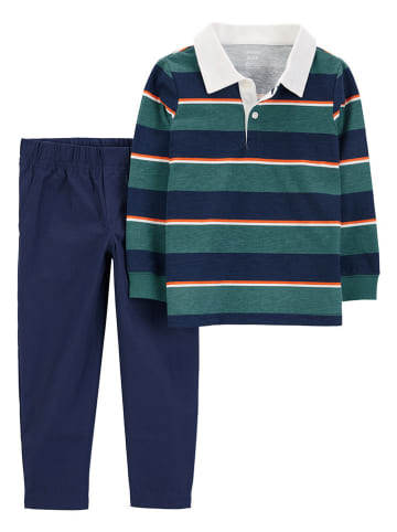 carter's 2-delige outfit donkerblauw/groen