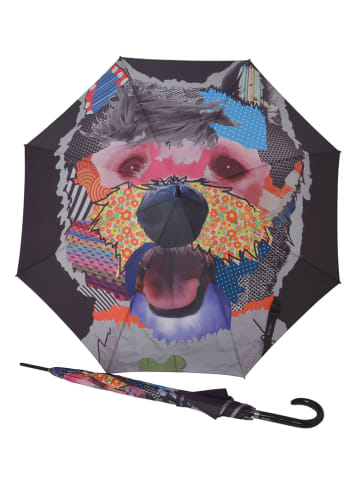Doppler Paraplu zwart/meerkleurig