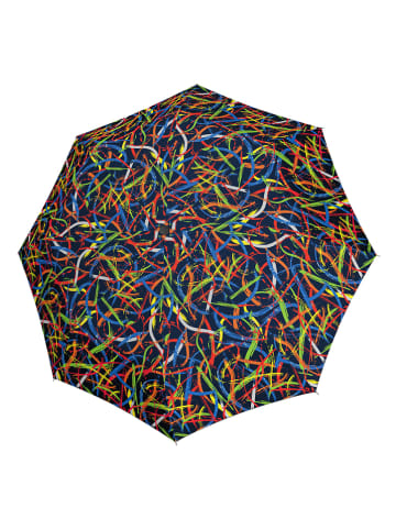 Doppler Taschenschirm in Schwarz/ Bunt