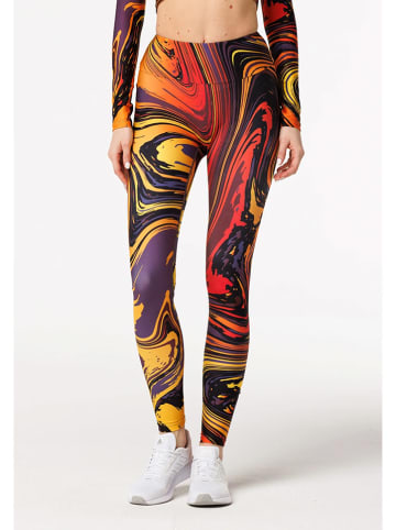 Mr GUGU & MISS GO Trainingsleggings in Rot/ Orange