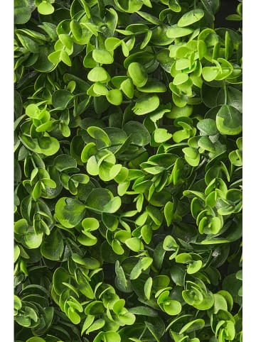 AMARE Mata w kolorze zielonym z liśćmi - 50 x 50 x 8 cm