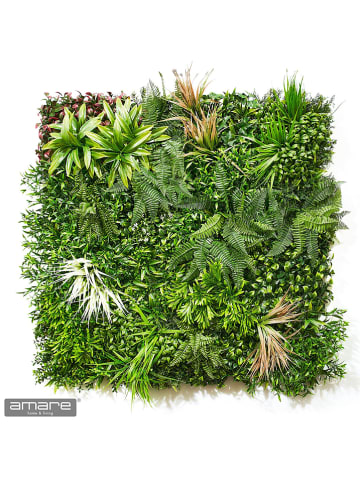 AMARE Bladerenmat groen - (L)100 x (B)100 x (H)12 cm