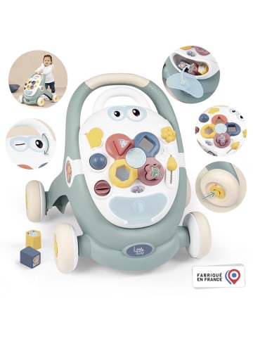 Smoby 3-in-1 loopleerwagen lichtblauw - vanaf 12 maanden