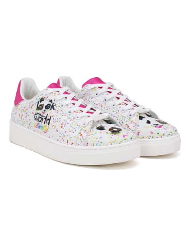 Goby Sneakersy w kolorze białym ze wzorem
