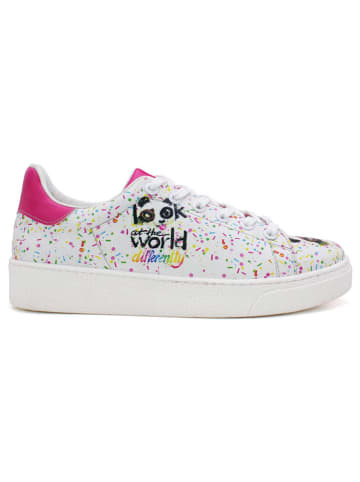 Goby Sneakersy w kolorze białym ze wzorem