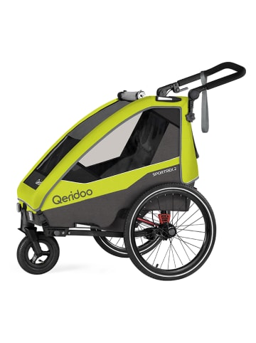 Qeridoo 3-in-1 fietsaanhanger "Sportrex 2 Limited Edition" lichtgroen