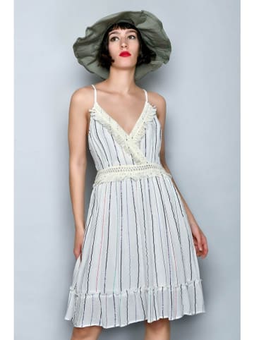 Tarifa Kleid in Weiß/ Bunt