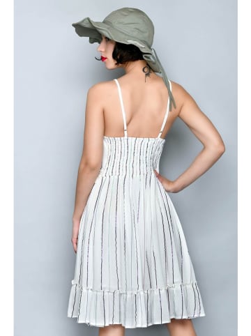 Tarifa Kleid in Weiß/ Bunt