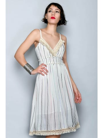 Tarifa Kleid in Bunt/ Creme