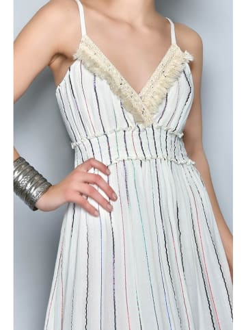 Tarifa Kleid in Bunt/ Creme