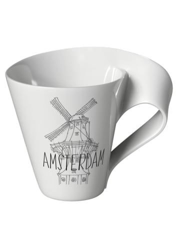 Villeroy & Boch Kaffeetasse "Modern Cities - Amsterdam" in Weiß - 300 ml