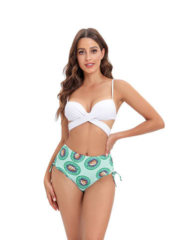 Evia Bikini wit/groen