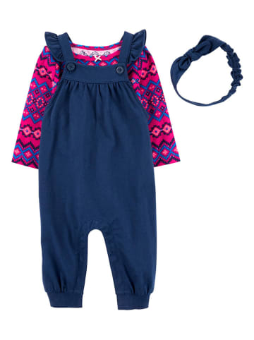 carter's 3-delige outfit roze/donkerblauw