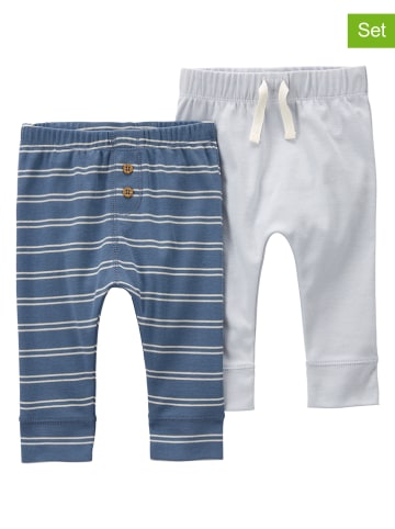 carter's 2-delige set: leggings blauw/grijs