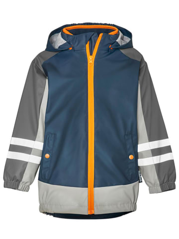 Playshoes Regenjacke 3in1 in Dunkelblau/ Grau