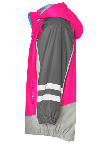Playshoes 3-in-1 regenjas roze/grijs