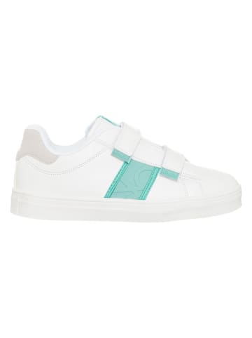 Benetton Sneakers in Weiß/ Mint