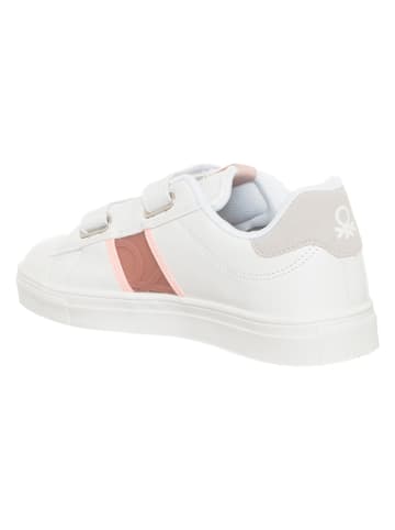 Benetton Sneakers in Weiß/ Rosa