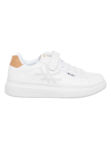 Benetton Sneakers wit/goudkleurig