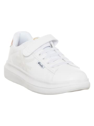 Benetton Sneakers wit/goudkleurig