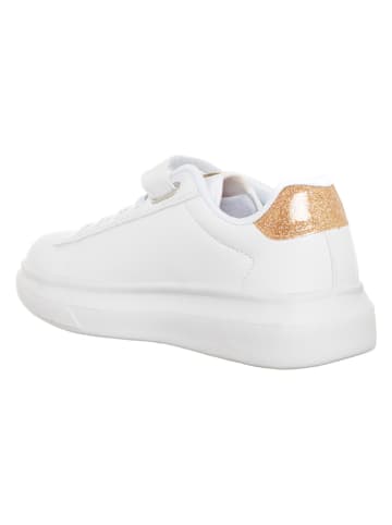 Benetton Sneakers wit/goudkleurig