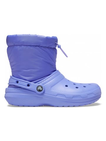 Crocs Kozaki zimowe "Classic Lined Neo Puff" w kolorze fioletowym