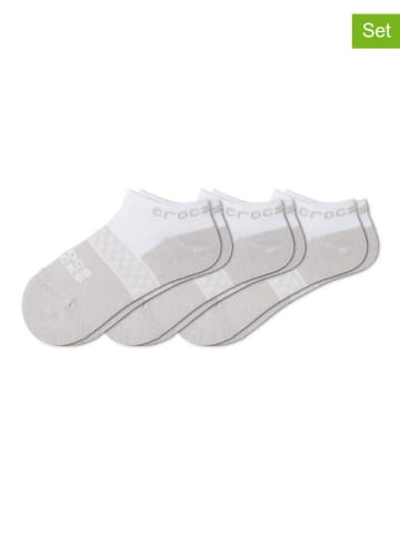 Crocs 3er-Set: Socken in Grau