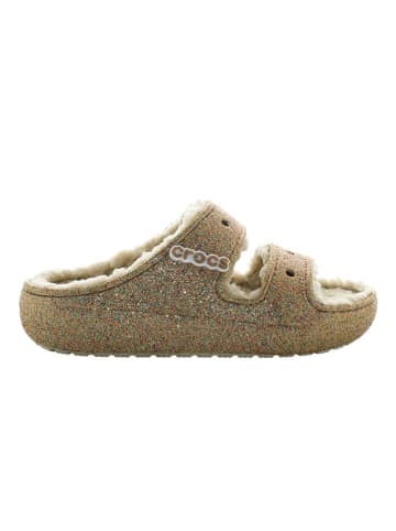 Crocs Pantoletten "Classic Cozzzy" in Hellbraun