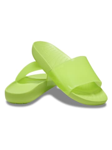 Crocs Klapki "Splash" w kolorze zielonym