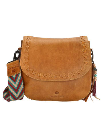 micmacbags Skórzana torebka w kolorze karmelowym - 24 x 22 x 9 cm