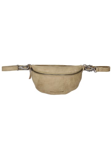 HIDE & STITCHES Leren heuptas beige - (B)22,5 x (H)14 x (D)5,5 cm